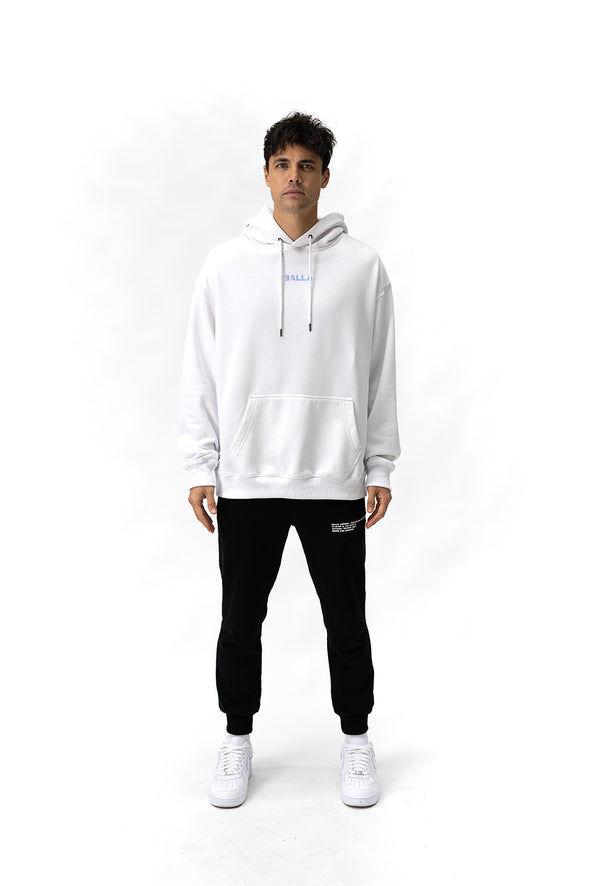 Unisex Chromatic Hooded Sweatshirt | White